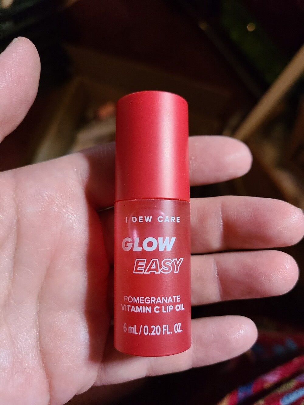 I Dew Care Glow Easy Pomegranate Vitamin C Lip Oil - Red